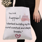 「人生の章を建物し始のまわりにめた トートバッグ