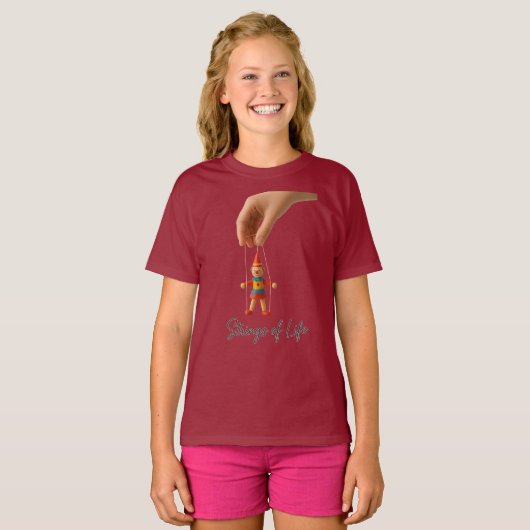 人生の糸 | パペットサーカスステッカー Tシャツ (正面フル)