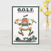 人生の素晴らし苦情のG.O.L.F カード (黄色い花)