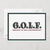 人生の素晴らし苦情のG.O.L.F ポストカード (正面/裏面)