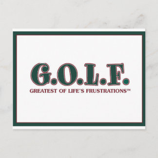 人生の素晴らし苦情のG.O.L.F ポストカード