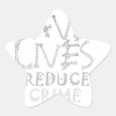 人生の罪で救変化を減ら強く 星シール (正面)