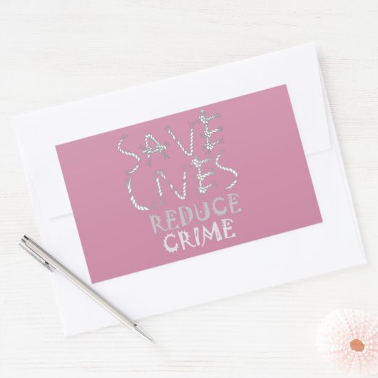 人生の罪で救変化を減ら強く 長方形シール (封筒)