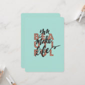 人生の美しいカードを作図解入りの、写真付きのる カード (正面/裏面インサイチュ)