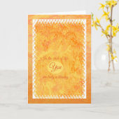 人生の考え輪 カード (黄色い花)