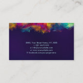 人生の脳樹 – カラフル葉 名刺 (裏面)