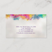 人生の脳樹 – カラフル葉 名刺 (裏面)