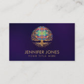 人生の脳樹 – カラフル葉 名刺 (正面)