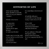 人生の自己愛の詩によって支えられている勇気付けられる ポスター (正面)