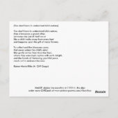 人生の自然を理解しなくてもいい ポストカード (裏面)