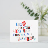 人生の自由と幸福の追求 ポストカード (スタンド正面)