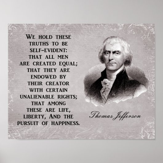 人生の自由の幸福の追求 – アートプリント ポスター (正面)