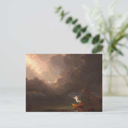 人生の航海：トーマス・コール・ポストカーによる老齢 ポストカード (スタンド正面)