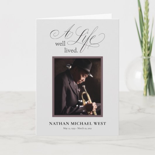 人生の良いお祝い プログラム (正面)