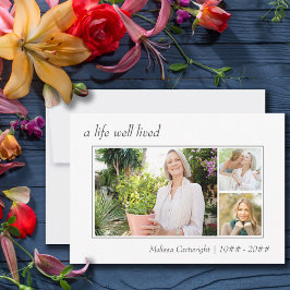 人生の良い生縁ど活3写真葬儀 サンキューカード