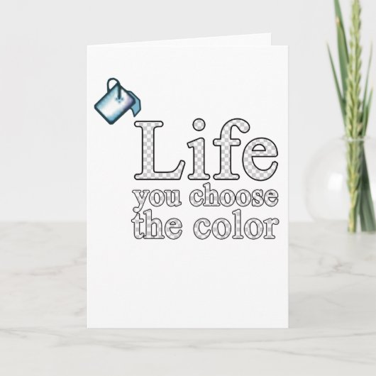 人生の色を選びなさい カード (正面)