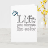 人生の色を選びなさい カード (黄色い花)