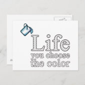人生の色を選びなさい ポストカード (正面/裏面)