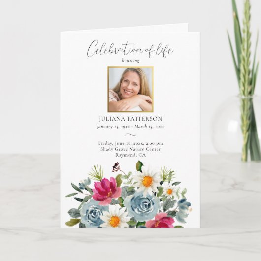 人生の色彩の鮮やかフローラお祝い プログラム (正面)