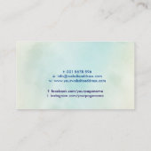 人生の花バタフライ – エカラフルネルギフロー 名刺 (裏面)