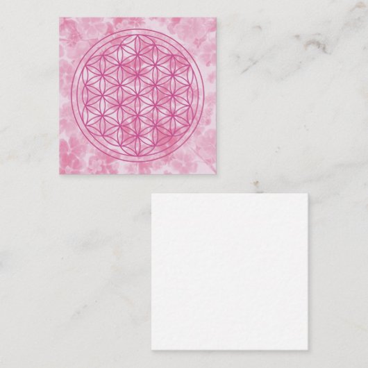 人生の花 スクエア名刺 (正面/裏面)