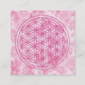 人生の花 スクエア名刺 (正面)