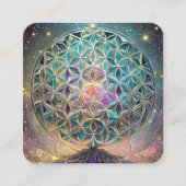 人生の花 スクエア名刺 (正面)