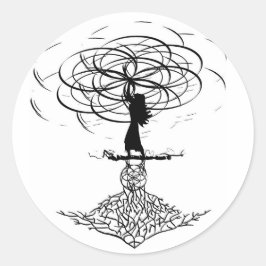 人生の花 ラウンドシール