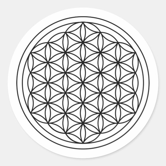 人生の花 –  ラウンドシール (正面)