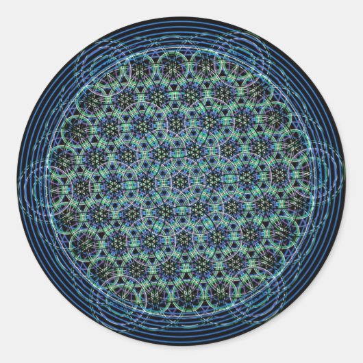 人生の花 ラウンドシール (正面)