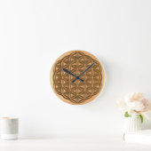 人生の花 ラウンド壁時計 (ホーム)