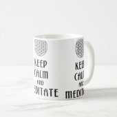 人生の花 – 保静とめい想CALM コーヒーマグカップ (正面右)
