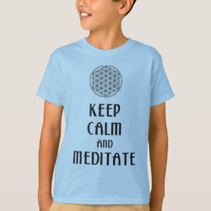人生の花 – 保静とめい想CALM Tシャツ