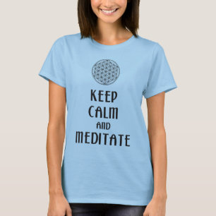 人生の花 – 保静とめい想CALM Tシャツ