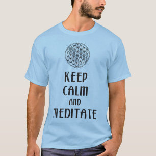 人生の花 – 保静とめい想CALM Tシャツ