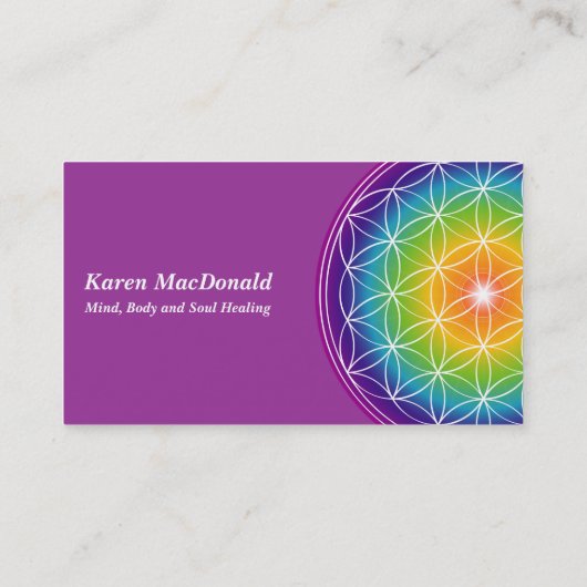 人生の花 名刺 (裏面)