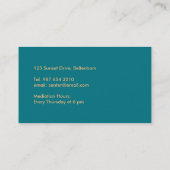 人生の花 名刺 (裏面)