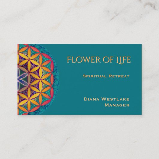 人生の花 名刺 (正面)