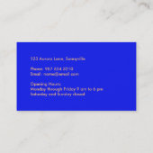 人生の花 名刺 (裏面)