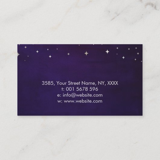 人生の花、癒しの手、チャクラ 名刺 (裏面)