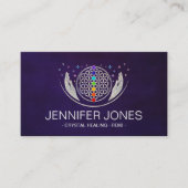 人生の花、癒しの手、チャクラ 名刺 (正面)