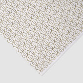 人生の花 – 白い金ゴールドパターン+あなたのバックグランス。 薄葉紙 (詳細)