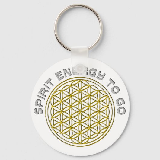 人生の花 – 行くスピリットエネルギー キーホルダー (正面)