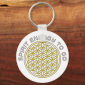 人生の花 – 行くスピリットエネルギー キーホルダー (正面)