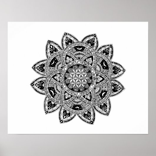 人生の花zendoodle ポスター (正面)
