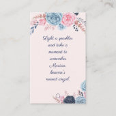 人生の葬儀お祝いスパークラー別れ 名刺 (正面)