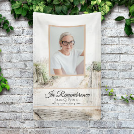 人生の葬儀のビーチお祝いへの搭乗歩き 横断幕