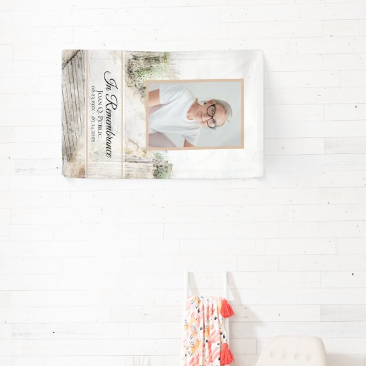 人生の葬儀のビーチお祝いへの搭乗歩き 横断幕 (インサイチュ)