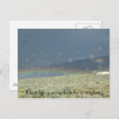 人生の虹。 ポストカード (正面/裏面)