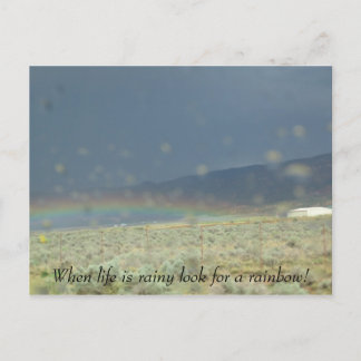 人生の虹。 ポストカード